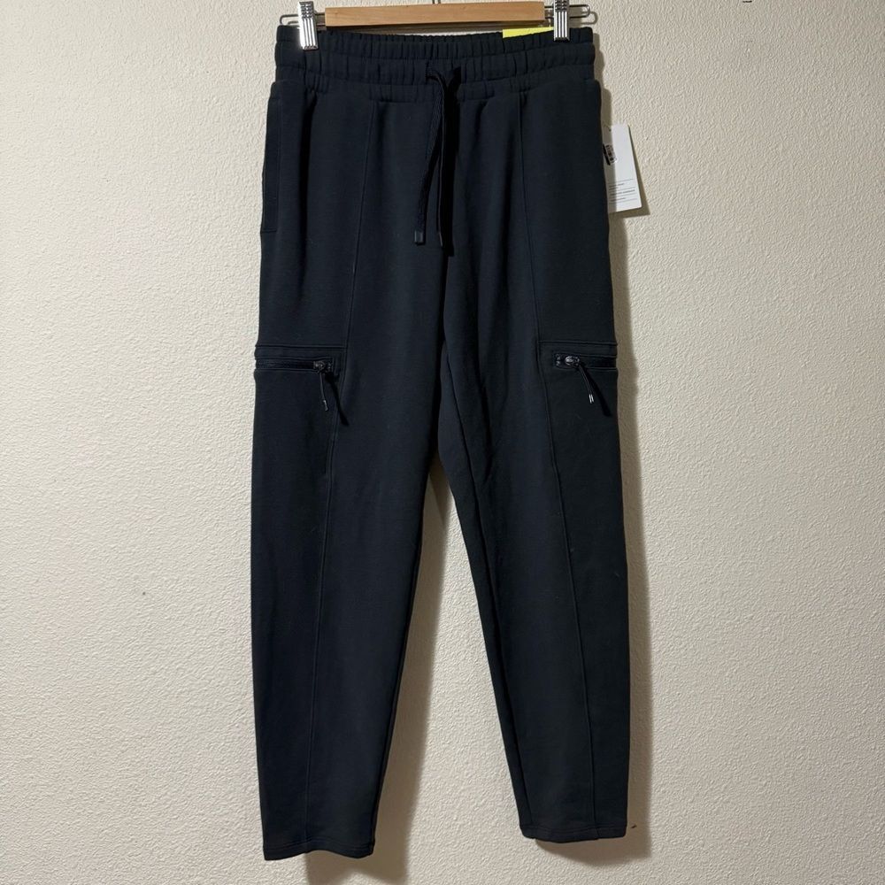 All In Motion Black Cargo Pants Sweatpants Mid Rise Joggers